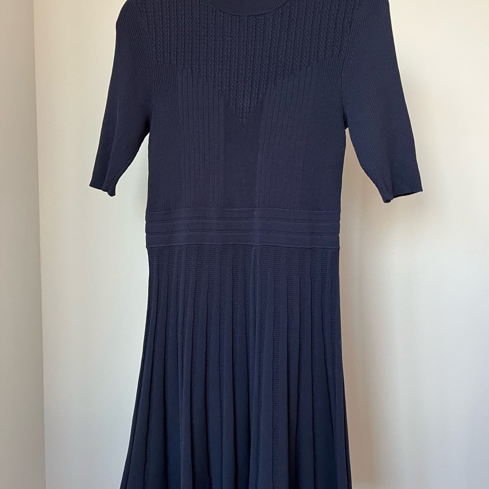 Ted Baker Dark Blue Long Sleeve Dress